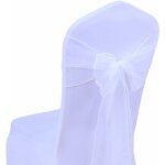 25pc rubans en organza housse de chaise n?uds rubans n?uds de mariage d�coration de ceremonie f�te �v�nement ...