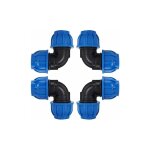4 pcs  32mm tuyau d'eau coude connecteur en pe plastique raccord rapide accessoires pour purificateurs ...