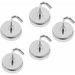 Memkey - 5 crochets magn�tiques 35 mm - aimant puissant porte outils pour cuisine, bureau, salle de bains, ...