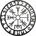Art mural de boussole viking, sculptures boussole nordique noir creux en fer mural suspendu en mtal ...
