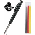Memkey - crayon de chantier solide avec taille crayon crayons de menuisier  trou profond outil de marquage ...