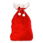 Hotte de pre nol - 1 grand sac cadeau de noel rouge en velour sacs cadeaux rouge et blanc deguisement ...