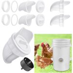 Mangeoire poules plastique mangeoire poules automatique, 4 ports diy mangeoire  poulet kit [anti - gaspillage ...