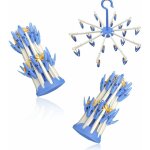 Paquet de 2 s�choirs � chaussettes, �tendoir pivotant, cintre � crochet coupe - vent, chaussettes � linge ...