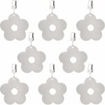 Memkey - poids de nappe en acier inoxydable, 8 pcs lest de nappe avec pinces exterieur support de nappe ...