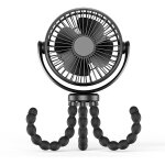 Ventilateur personnel portatif, ventilateur de bureau � piles 5200mah avec tr�pied flexible, ventilateur ...