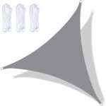 Voile d'ombrage triangulaire tanche 3x3x3 m, toile d'ombrage protection solaire, toile ombrage rsistant ...