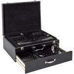 Menagere 84 pieces coffret en bois avec tiroir Menagere 84 pieces coffret en bois avec tiroir
