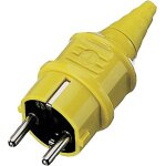 Fiche lectrique mle avec terre mennekes 10840 plastique 230 v jaune ip44
