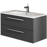 Mennza - meuble de salle de bain suspendu cordoba 80 cm anthracite mat