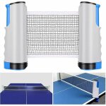 Mereteet - filet de ping pong, filet de tennis de table r�tractable ping pang net table tennis net r�glable ...