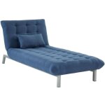Vente - unique - m�ridienne en tissu hornet - bleu