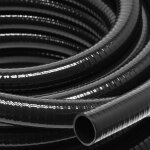 Wiltec tuyau d'aspiration noir ? 10 m / Ø 40 mm (1 1 / 2 ) / 610 g / m ? avec spirale de renforcement ... Wiltec tuyau d'aspiration noir ? 10 m / Ø 40 mm (1 1 / 2 ) / 610 g / m ? avec spirale de renforcement ...