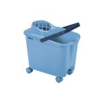 Seau avec roues et essoreur bleu 14 l - mery