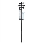 Mesureur de station mto 3 en 1 thermomtre de jardin extrieur pluviomtre indicateur de vent - jeffergarden ...