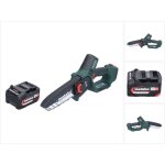 Metabo ms 18 ltx 15 scie sans fil 18 v 15 cm 5 m / s + 1x batterie 4, 0 ah - sans chargeur