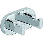 Idralite - pat�re double porte - manteau 2 crochets mural fixation murale mod. louise