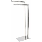 Metaform - porte - serviette sur pied poli en acier inox mod. poseidon