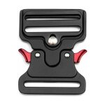 Memkey - metal boucle tactique en forme pour collier de chien, sacs, bagages, ceinture, vtements (noir, ...