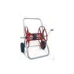 Metalmicanti spg50p enrouleur de tuyau d'arrosage pour tuyau d'eau 50 mtres pour 1 tuyau avec roues ...