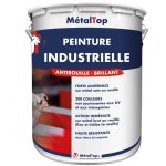 Metaltop - peinture industrielle - pot 5 l - 9005 - noir fonc�