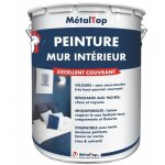 Metaltop - peinture mur interieur - pot 15 l - 9018 - blanc papyrus Metaltop - peinture mur interieur - pot 15 l - 9018 - blanc papyrus