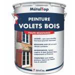 Metaltop - peinture volets bois - pot 5 l - 9007 - aluminium gris