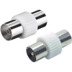 Adaptateur câble antenne tv mâle - mâle Adaptateur câble antenne tv mâle - mâle