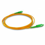 Cble fibre optique monomode 2 m - orange et vert