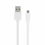 Metronic - câble micro usb / usb - a plat 1 m - blanc Metronic - câble micro usb / usb - a plat 1 m - blanc