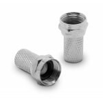 Fiche tv (lot de 10) sat f m�le � joint torique