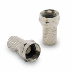 Fiche tv (lot de 6) sat f m�le � joint torique