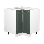 Vicco - meuble d'angle fame - line, vert or campagne, 80. 5 cm sans plan de travail