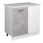 Vicco - meuble d'angle r - line, béton, 86 cm, pt marbre Vicco - meuble d'angle r - line, béton, 86 cm, pt marbre