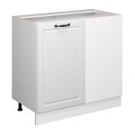Vicco - meuble d'angle r - line, blanc campagne, 86 cm sans plan de travail