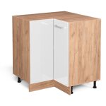 Meuble d'angle r - line, blanc haute brillance, 75. 6 cm sans plan de travail vicco Meuble d'angle r - line, blanc haute brillance, 75. 6 cm sans plan de travail vicco