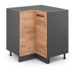 Vicco - meuble d'angle r - line, chêne de force doré, 75. 6 cm sans plan de travail Vicco - meuble d'angle r - line, chêne de force doré, 75. 6 cm sans plan de travail