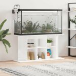 Le poisson qui jardine - meuble aquariums support blanc brillant 120 x 40 cm. 1 tagre support solide ...