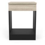 Meuble bas de cuisine coloris chne kronberg, noir mat - longueur 60 x hauteur 84, 50 x profondeur 60 ...