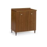 Argonauta - meuble bas de cuisine en noyer antique cm 80x50xh 85 avec 2 portes