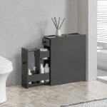 [en. casa] - meuble bas de salle de bain kihni  2 tiroirs gris fonc