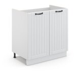 Meuble bas sous - �vier fame - line, blanc campagne, 80 cm sans plan de travail vicco