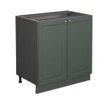 Meuble bas sous - �vier fame - line, vert or campagne, 80 cm avec �tag�re, sans plan de travail vicco ...
