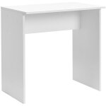 Pegane - meuble du bureau, table de bureau en bois coloris blanc - longueur 72 x profondeur 52 cm