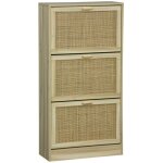 Meuble � chaussures 3 portes cannage