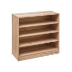 Meuble chaussures 4 niveaux 67x30x68 cm - bois - silumen