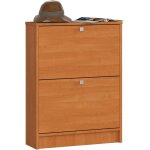 Akord - meuble � chaussures aulne 60 cm 2 portes fa�ade aulne 2 �tag�res 60x20x80 cm