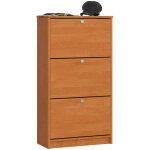 Akord - meuble à chaussures aulne 60 cm 3 portes façade aulne 3 étagères 60x28, 5x113 cm Akord - meuble à chaussures aulne 60 cm 3 portes façade aulne 3 étagères 60x28, 5x113 cm