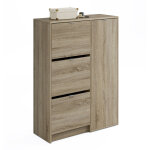 Pegane - meuble � chaussures coloris cambrian - hauteur 122 x longueur 85 x profondeur 37 cm