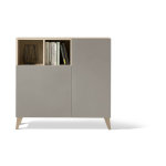 Meuble à chaussures modèle oslo, chêne avec portes taupe. Meuble à chaussures modèle oslo, chêne avec portes taupe.